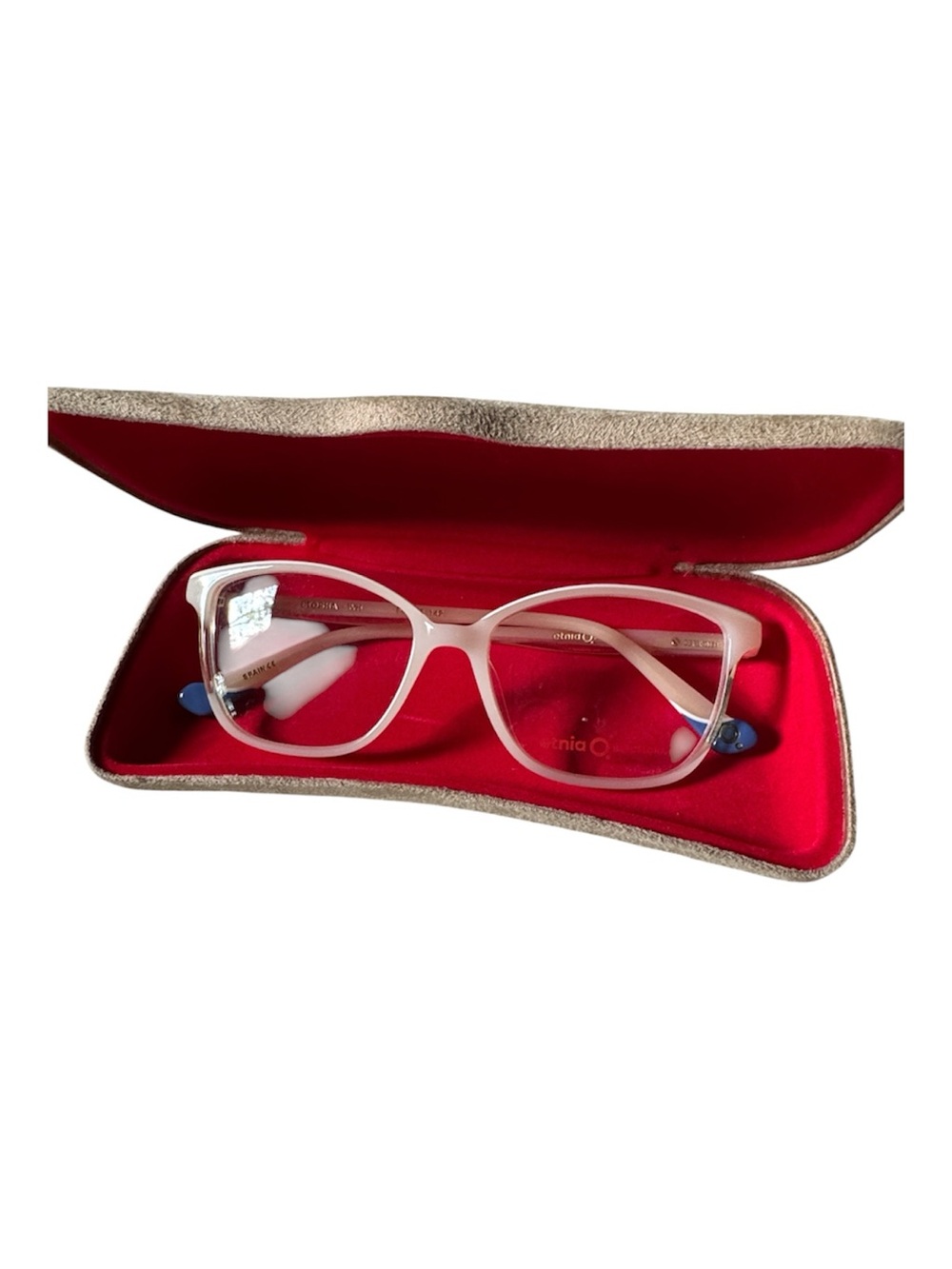 Ethnic Barcelona Etosha white acetate eyeglass frames Made in Spain New